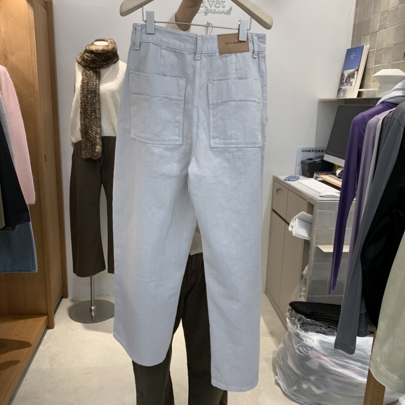 VELVET UNDERGROUND韓國代購女裝新品人氣熱賣真品休閑褲VELVET UNDERGROUND休閑褲