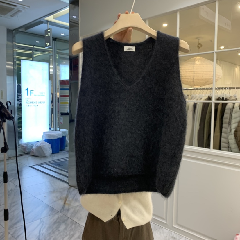 VELVET UNDERGROUND東大門直郵女裝新品人氣吊帶背心羊絨VELVET UNDERGROUND吊帶/背心圖色3