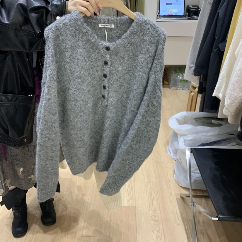 HAUS-A東大門代購女士新品熱賣休閑人氣真品推薦時尚毛衣HAUSWOMEN毛衣圖色2