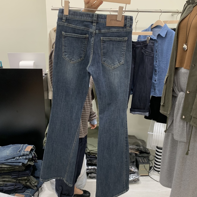 POWDER東大門實拍女裝新品休閑熱賣推薦真品人氣時尚牛仔褲POWDER牛仔褲