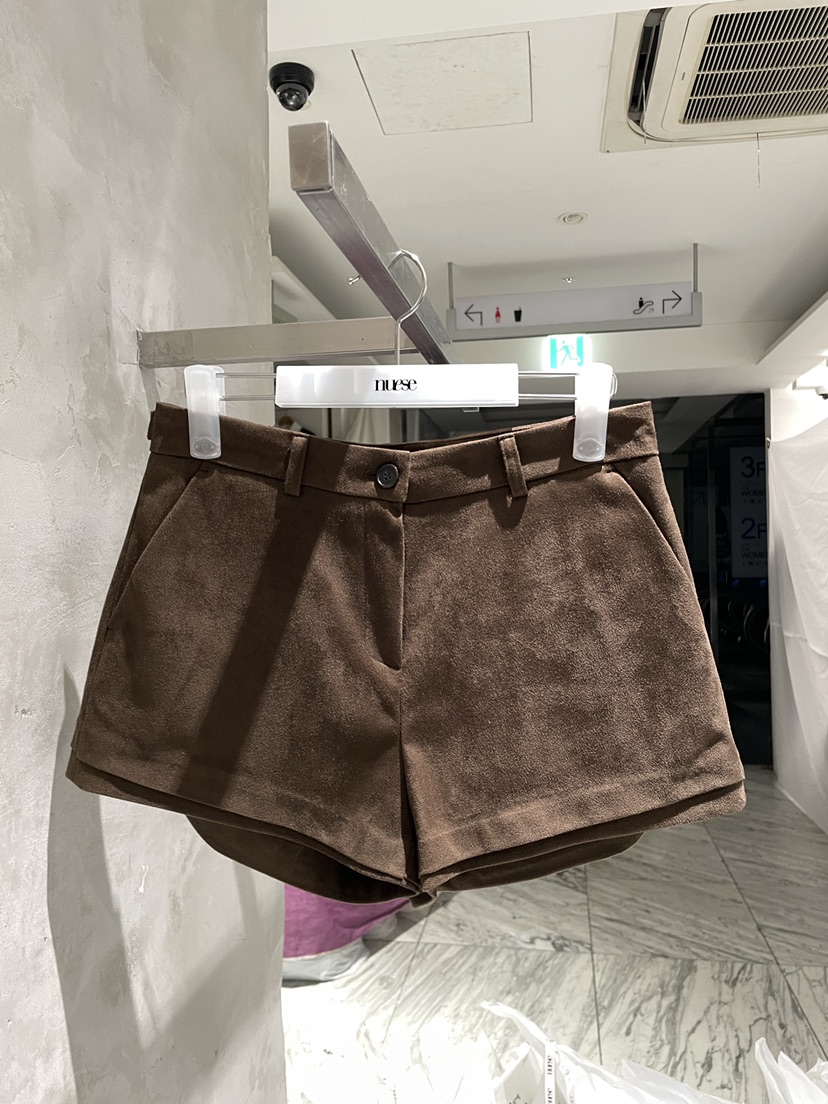 NUESE韓國直郵女裝新款真品時尚人氣熱賣休閑推薦短褲麂皮NUESE短褲圖色2