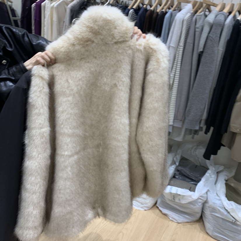 HAUS-A韓國代購女士新品熱賣真品人氣休閑時尚短款大衣皮草HAUSWOMEN短款大衣