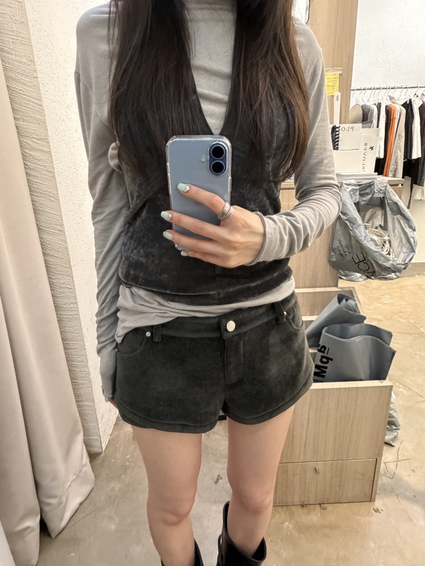 PLOVER韓國直郵女裝新款時尚休閑真品熱賣人氣套裝天鵝絨PLO_VER套裝