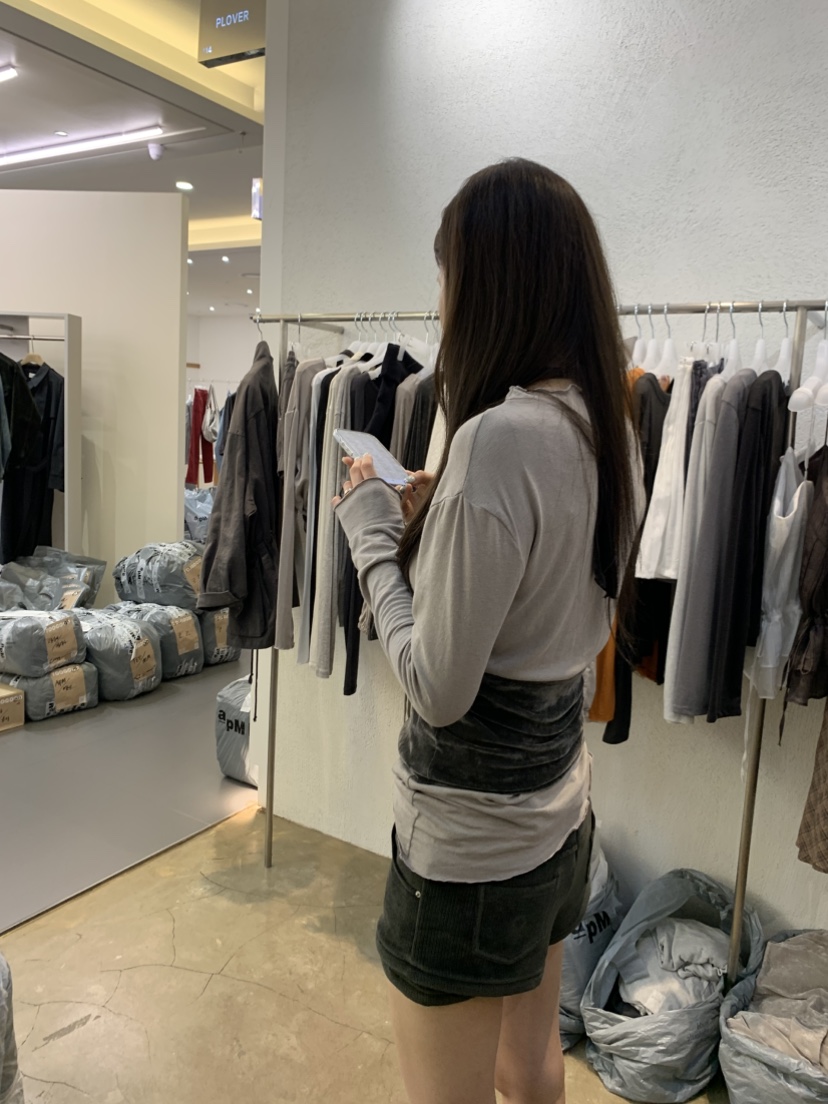 PLOVER韓國直郵女裝新款時尚休閑真品熱賣人氣套裝天鵝絨PLO_VER套裝