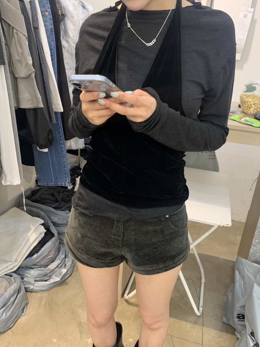 PLOVER韓國直郵女裝新款時尚休閑真品熱賣人氣套裝天鵝絨PLO_VER套裝