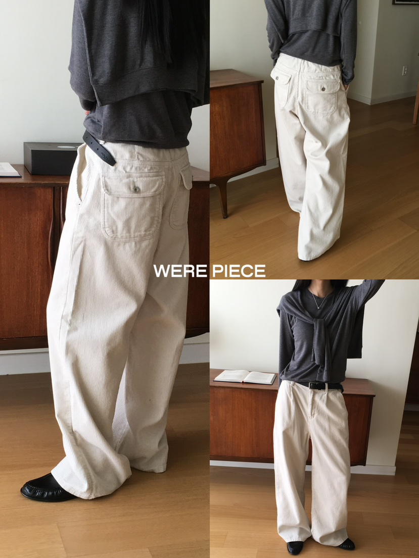 KARE/WEREPIECE韓國直郵女裝新品熱賣推薦時尚休閑褲口袋KARE/WEREPIECE休閑褲