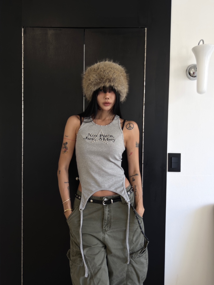 ABBEYLEE韓國代購女裝新款時尚休閑真品熱賣人氣吊帶背心ABBEYLEE吊帶/背心