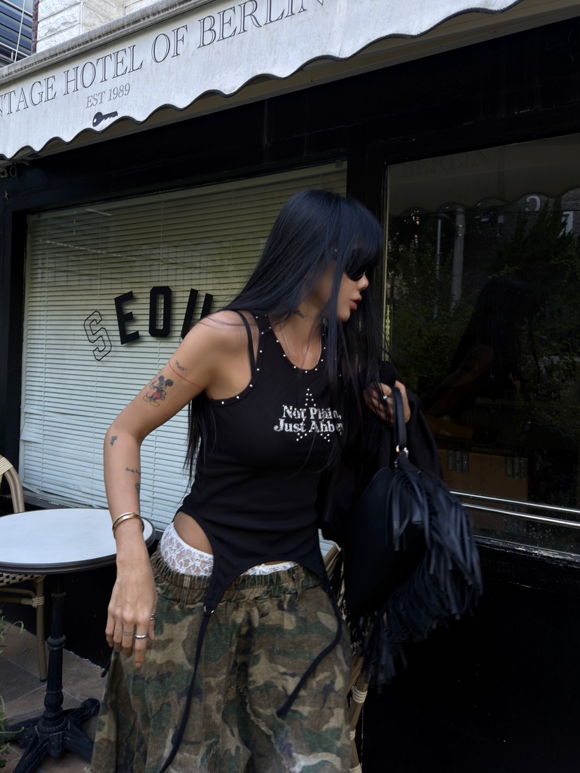 ABBEYLEE韓國代購女裝新款時尚休閑真品熱賣人氣吊帶背心ABBEYLEE吊帶/背心