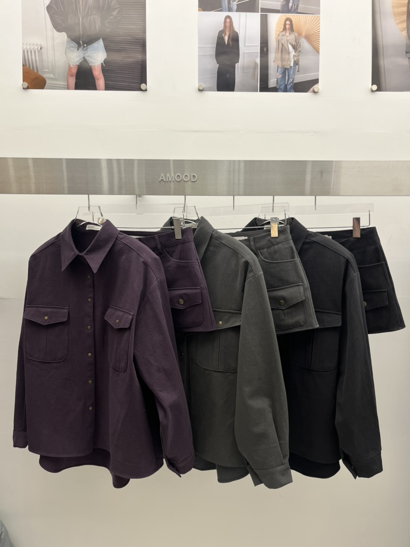 AMOOD韓國代購女裝新款時尚人氣真品推薦熱賣休閑短褲口袋AMOOD短褲