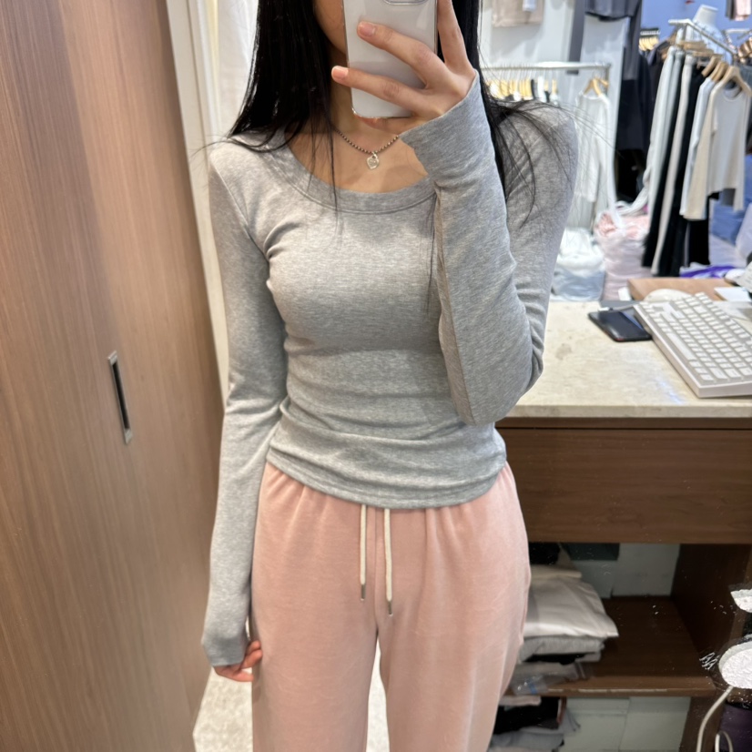 ON THE MODE東大門代購女士新品熱賣推薦人氣時尚長袖T恤ON THE MODE長袖T恤圖色4