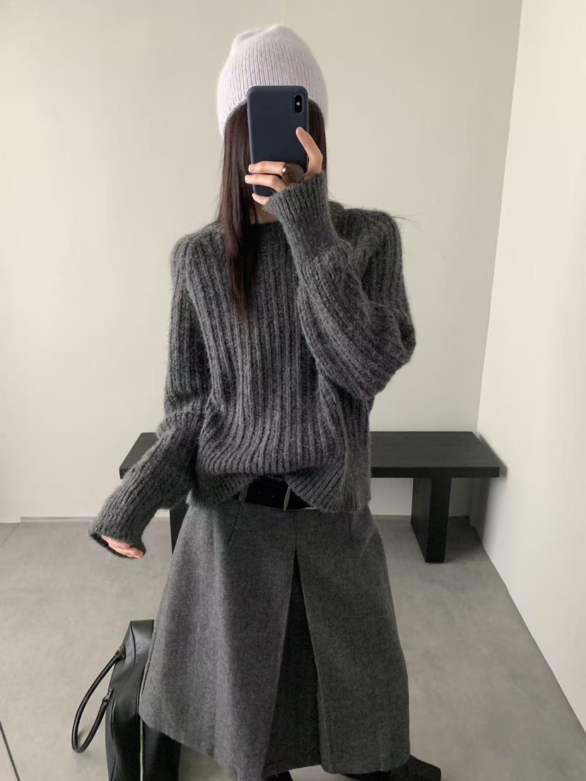 BONHEUR韓國代購女裝新款時尚推薦真品休閑人氣熱賣針織衫BONHEUR-2件起針織衫