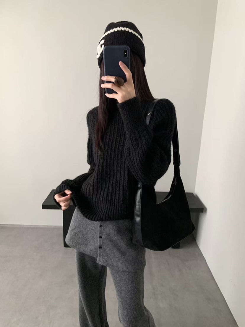 BONHEUR韓國代購女裝新款時尚推薦真品休閑人氣熱賣針織衫BONHEUR-2件起針織衫