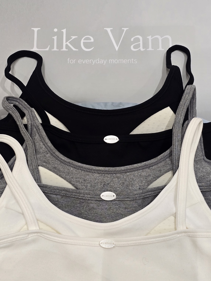 LIKEVAM韓國代購女裝新品時尚人氣真品吊帶背心加絨抓絨無袖LIKEVAM吊帶/背心