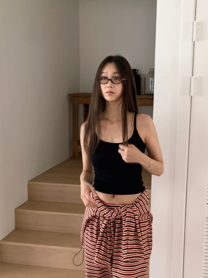 LIKEVAM韓國代購女裝新品時尚人氣真品吊帶背心加絨抓絨無袖LIKEVAM吊帶/背心