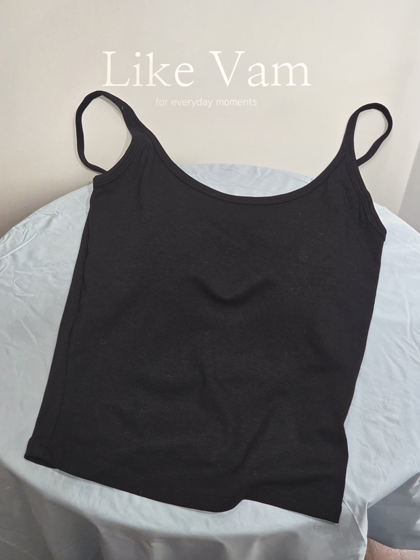 LIKEVAM韓國代購女裝新品時尚人氣真品吊帶背心加絨抓絨無袖LIKEVAM吊帶/背心圖色3