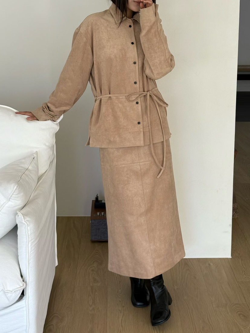 BINUS東大門代購女裝新款真品熱賣休閑推薦時尚人氣長裙絨BINUS長裙