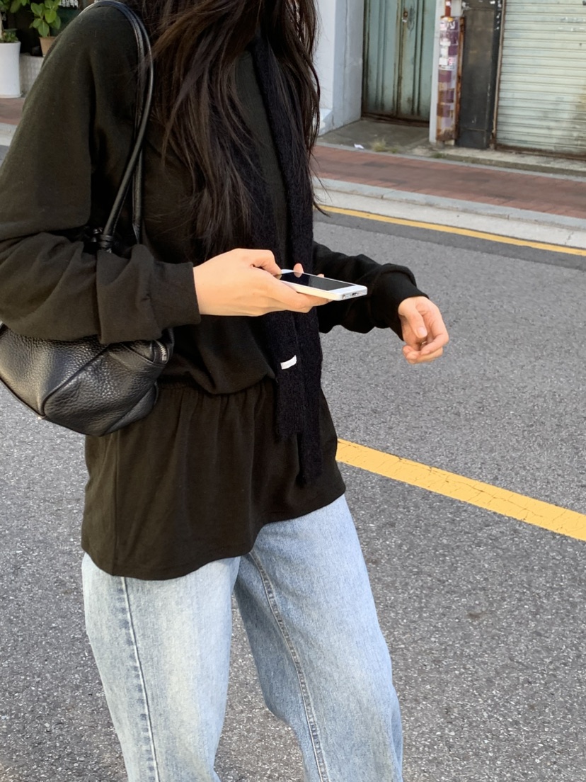 NOUVEAU東大門直郵女裝新品真品連衣裙不含圍巾插肩袖腰帶NOUVEAU連衣裙
