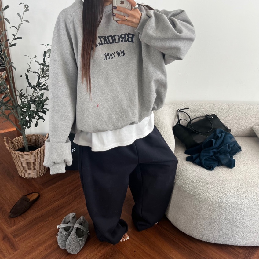 AMOOD韓國直郵女裝新品時尚推薦真品熱賣人氣衛衣抓絨運動AMOOD衛衣