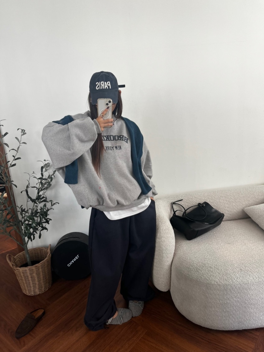 AMOOD韓國直郵女裝新品時尚推薦真品熱賣人氣衛衣抓絨運動AMOOD衛衣