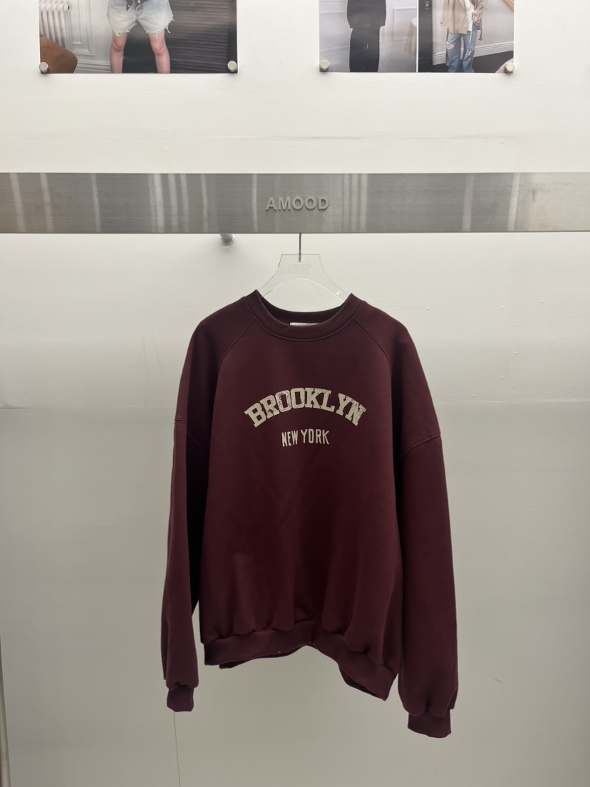 AMOOD韓國直郵女裝新品時尚推薦真品熱賣人氣衛衣抓絨運動AMOOD衛衣圖色1