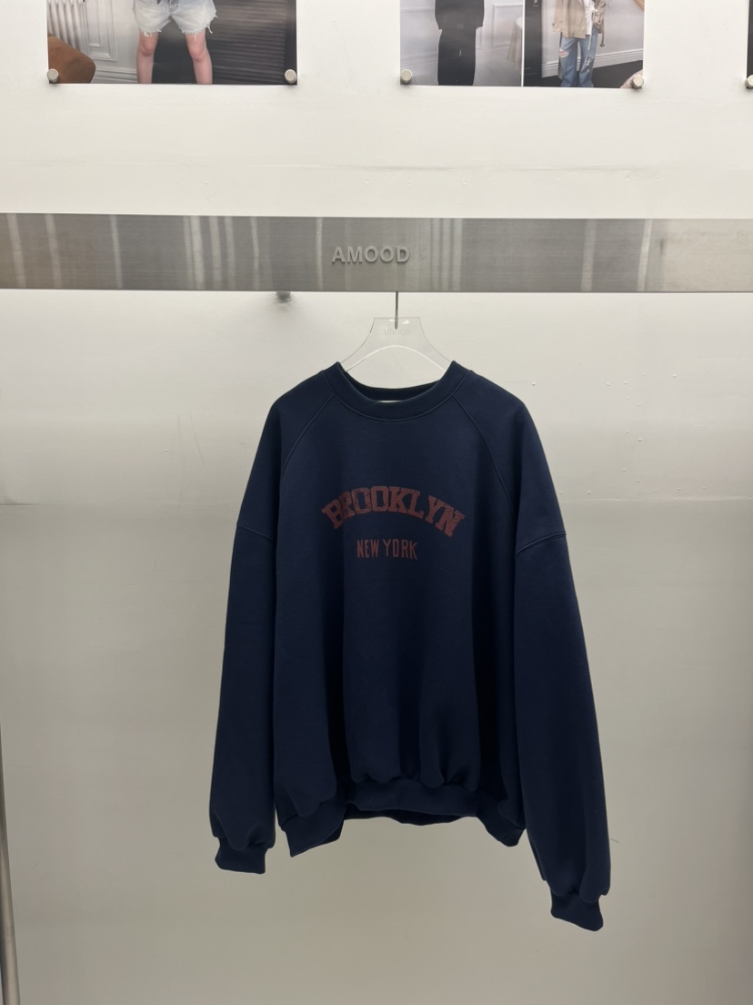 AMOOD韓國直郵女裝新品時尚推薦真品熱賣人氣衛衣抓絨運動AMOOD衛衣圖色2