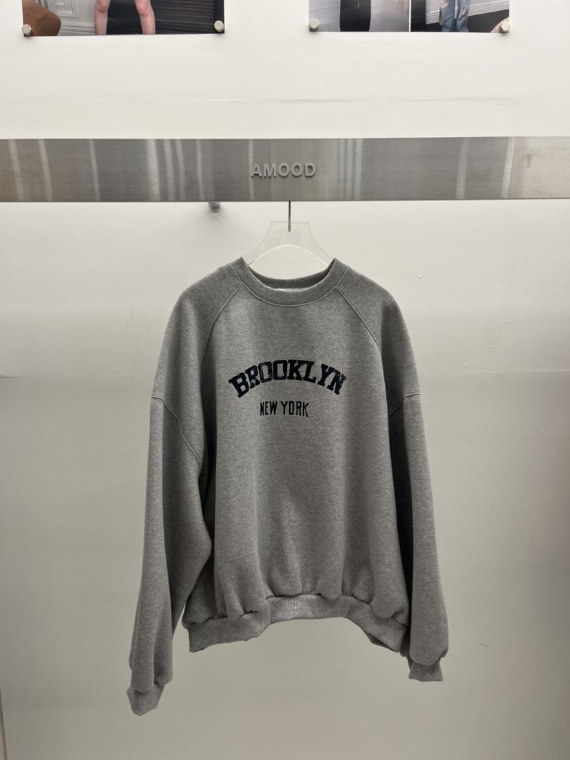 AMOOD韓國直郵女裝新品時尚推薦真品熱賣人氣衛衣抓絨運動AMOOD衛衣圖色3