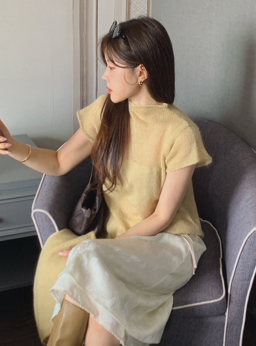 LA CREME東大門代購女士新品時尚休閑真品人氣針織衫馬海毛LA CREME針織衫