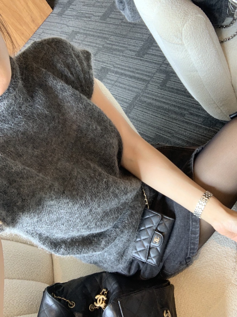 LA CREME東大門代購女士新品時尚休閑真品人氣針織衫馬海毛LA CREME針織衫