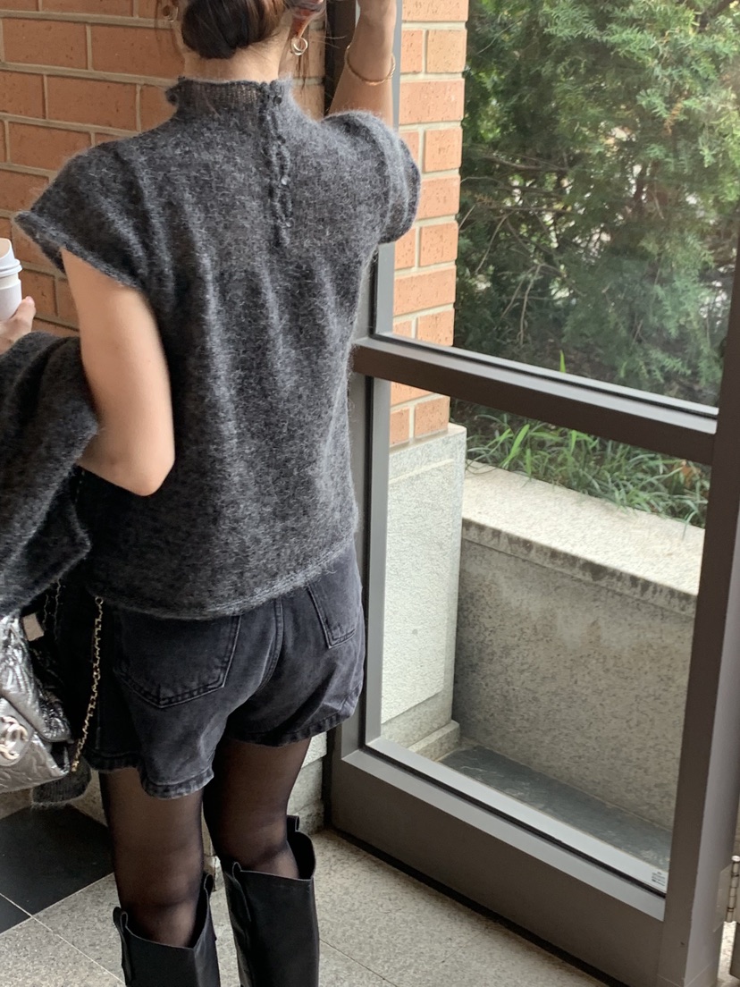 LA CREME東大門代購女士新品時尚休閑真品人氣針織衫馬海毛LA CREME針織衫
