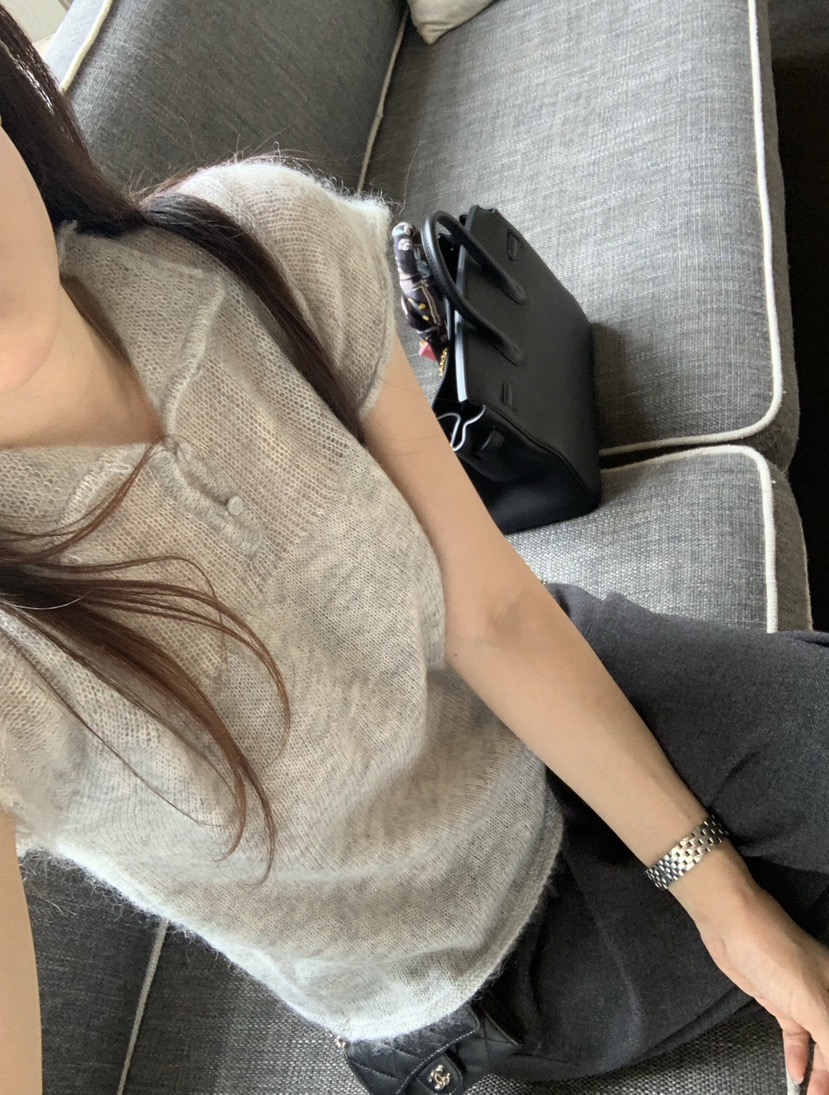 LA CREME東大門代購女士新品時尚休閑真品人氣針織衫馬海毛LA CREME針織衫