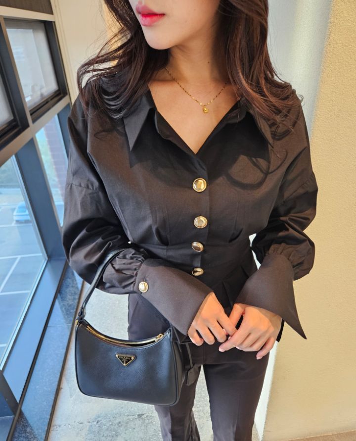 HIGH HEELS東大門實拍女士新款真品人氣時尚熱賣襯衫蕾絲衫HIGH HEELS襯衫/蕾絲衫