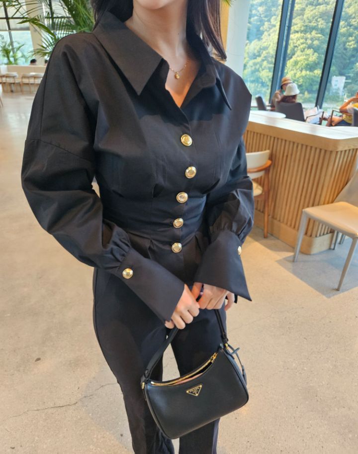 HIGH HEELS東大門實拍女士新款真品人氣時尚熱賣襯衫蕾絲衫HIGH HEELS襯衫/蕾絲衫