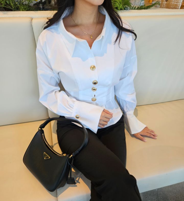 HIGH HEELS東大門實拍女士新款真品人氣時尚熱賣襯衫蕾絲衫HIGH HEELS襯衫/蕾絲衫