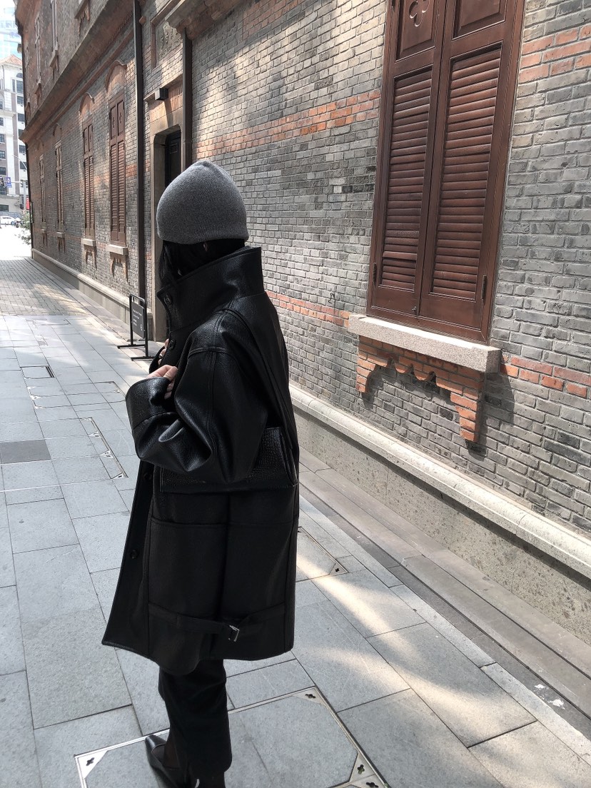 LE BUTTER韓國直郵女士新款休閑人氣推薦熱賣時尚皮衣皮革LE BUTTER皮衣