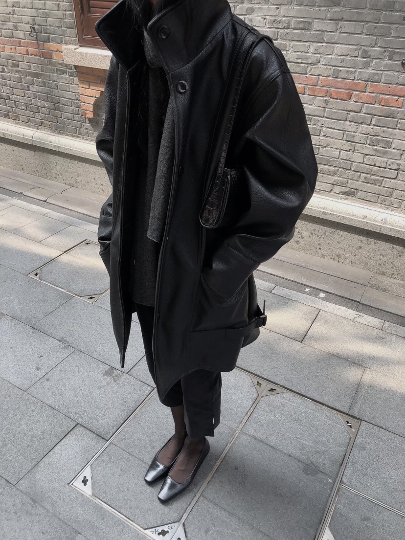 LE BUTTER韓國直郵女士新款休閑人氣推薦熱賣時尚皮衣皮革LE BUTTER皮衣
