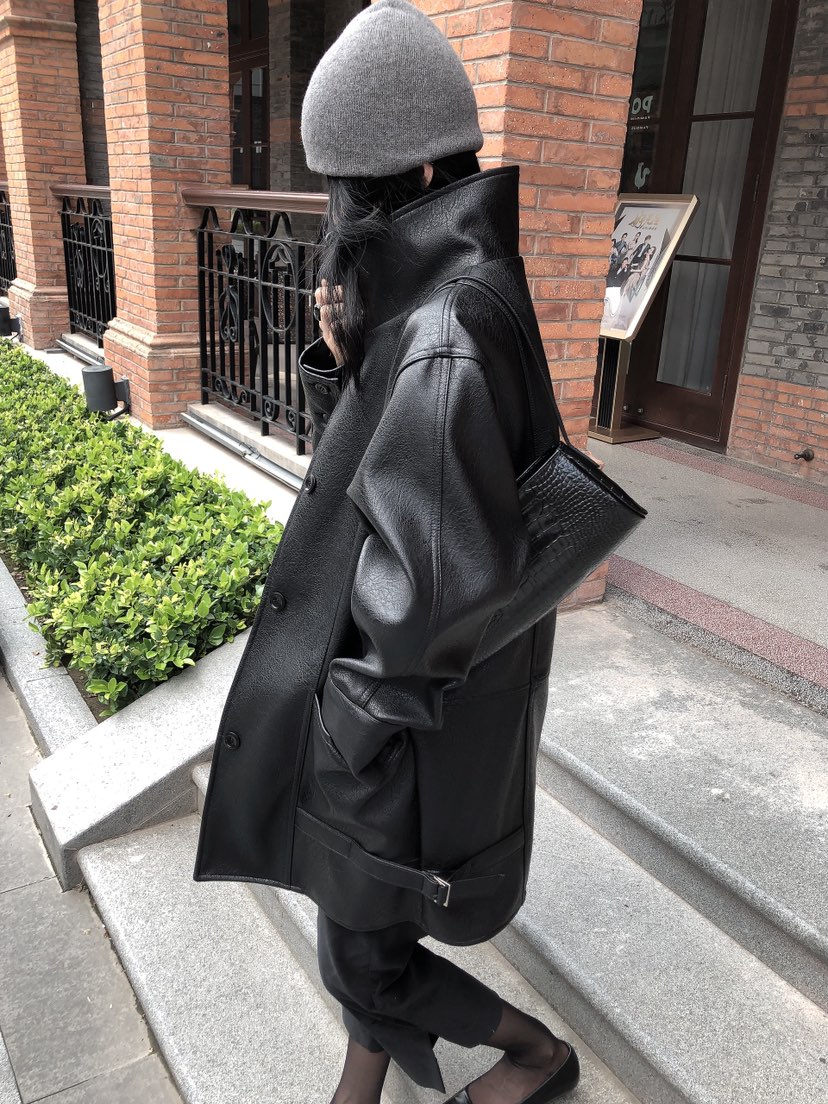 LE BUTTER韓國直郵女士新款休閑人氣推薦熱賣時尚皮衣皮革LE BUTTER皮衣