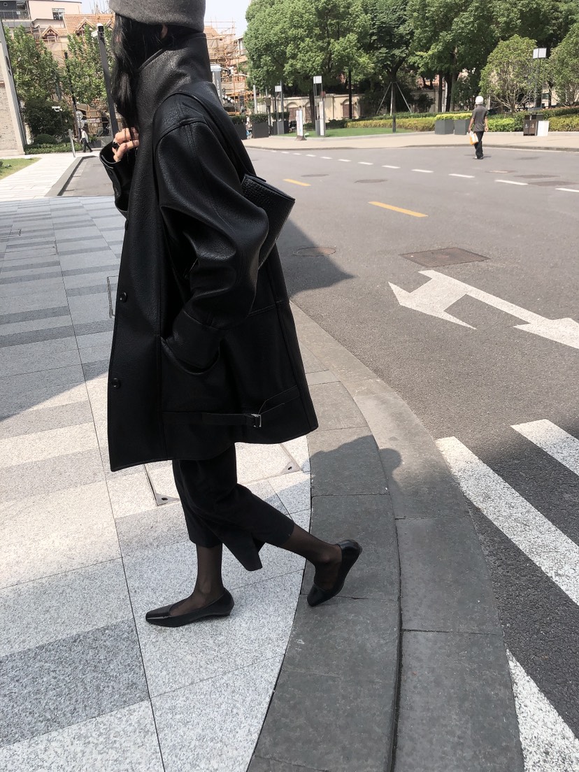 LE BUTTER韓國直郵女士新款休閑人氣推薦熱賣時尚皮衣皮革LE BUTTER皮衣