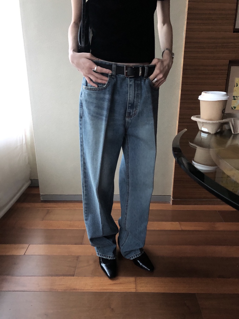 LE BUTTER東大門實拍女裝新品時尚真品職業牛仔褲緊身褲LE BUTTER牛仔褲