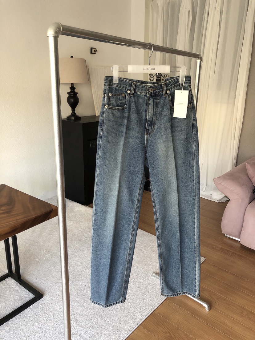 LE BUTTER東大門實拍女裝新品時尚真品職業牛仔褲緊身褲LE BUTTER牛仔褲圖色1