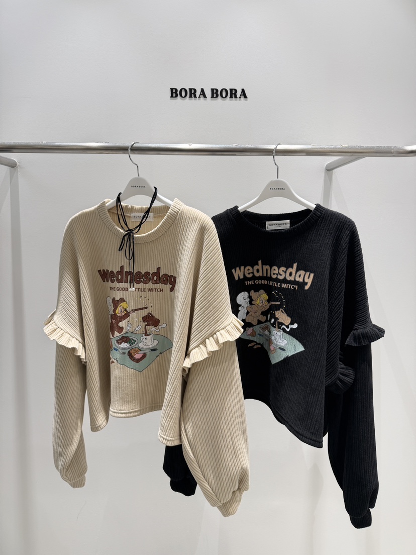 BORA BORA韓國直郵女裝新款時尚人氣休閑職業推薦長袖T恤BORA BORA長袖T恤