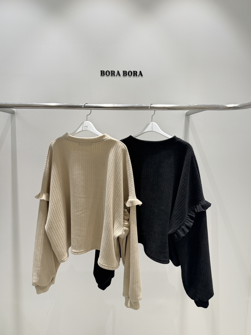 BORA BORA韓國直郵女裝新款時尚人氣休閑職業推薦長袖T恤BORA BORA長袖T恤