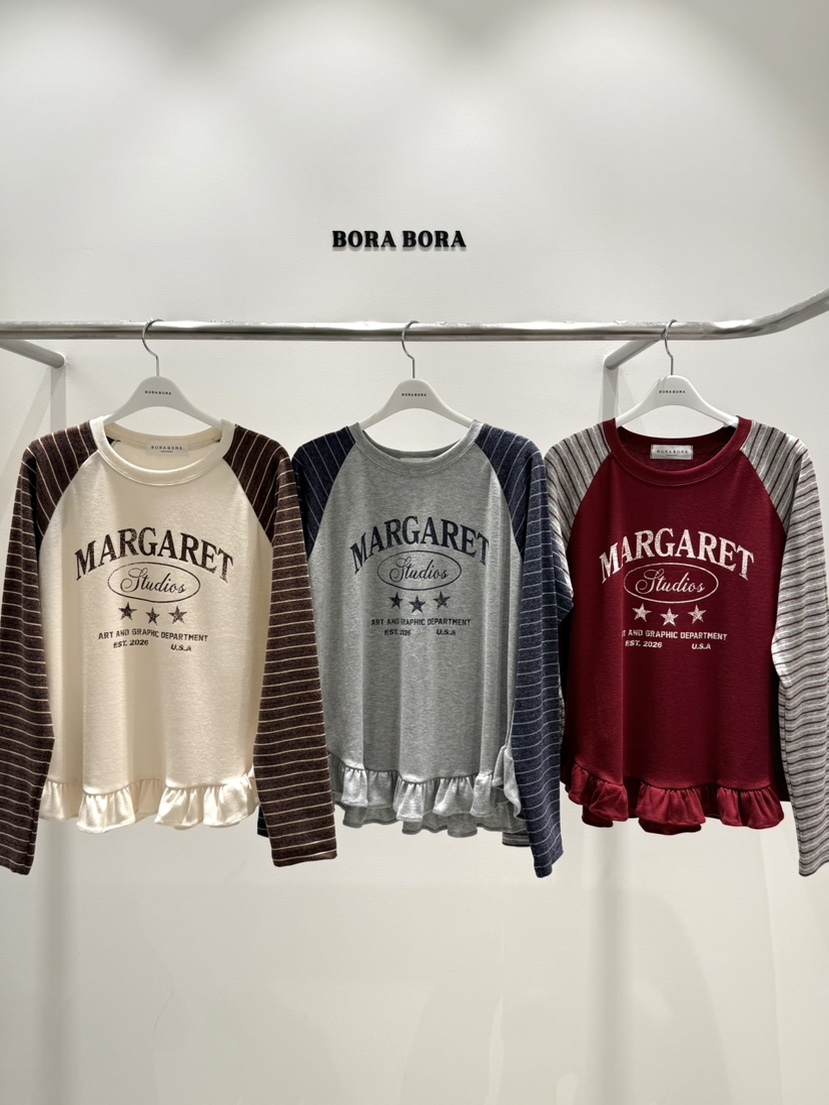 BORA BORA韓國代購女裝新品熱賣真品休閑人氣職業長袖T恤BORA BORA長袖T恤