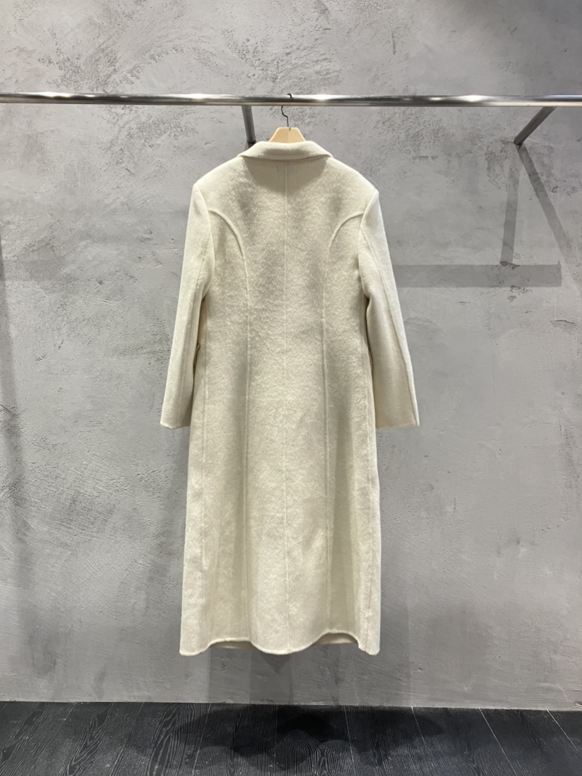 PIN-UP韓國直郵女裝新款時尚熱賣真品推薦中長款大衣手工PIN-UP中長款大衣