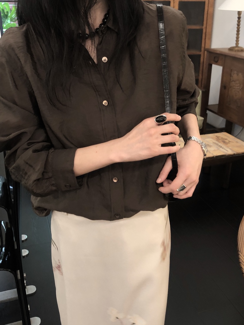 LE BUTTER韓國直郵女士新品推薦真品人氣熱賣襯衫蕾絲衫LE BUTTER襯衫/蕾絲衫圖色2