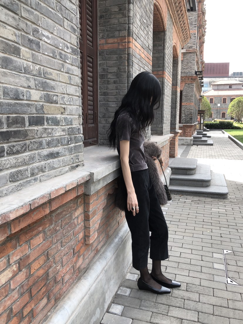 LE BUTTER東大門代購女士新款推薦真品休閑褲七分褲絲絨LE BUTTER休閑褲