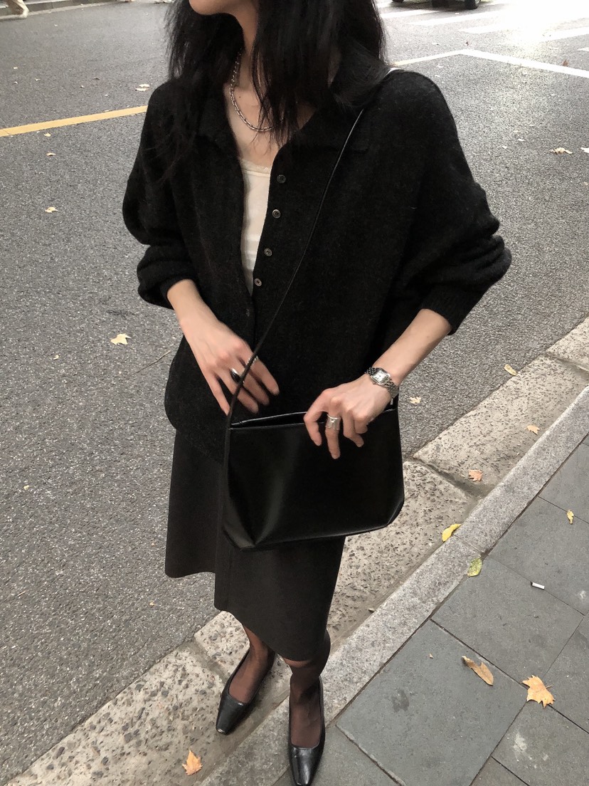 LE BUTTER韓國直郵女士新款推薦休閑人氣針織衫美利奴羊毛LE BUTTER針織衫