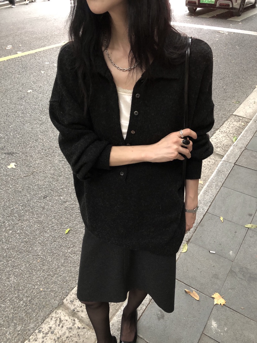 LE BUTTER韓國直郵女士新款推薦休閑人氣針織衫美利奴羊毛LE BUTTER針織衫