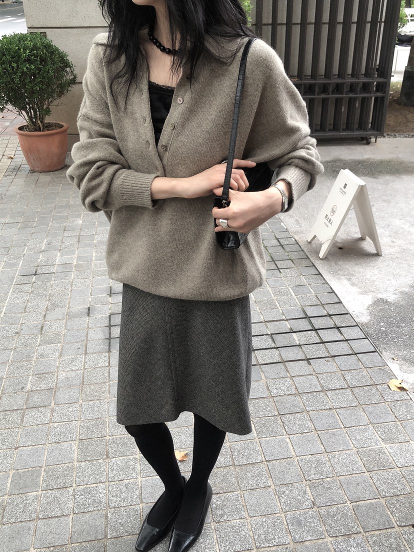 LE BUTTER韓國直郵女士新款推薦休閑人氣針織衫美利奴羊毛LE BUTTER針織衫