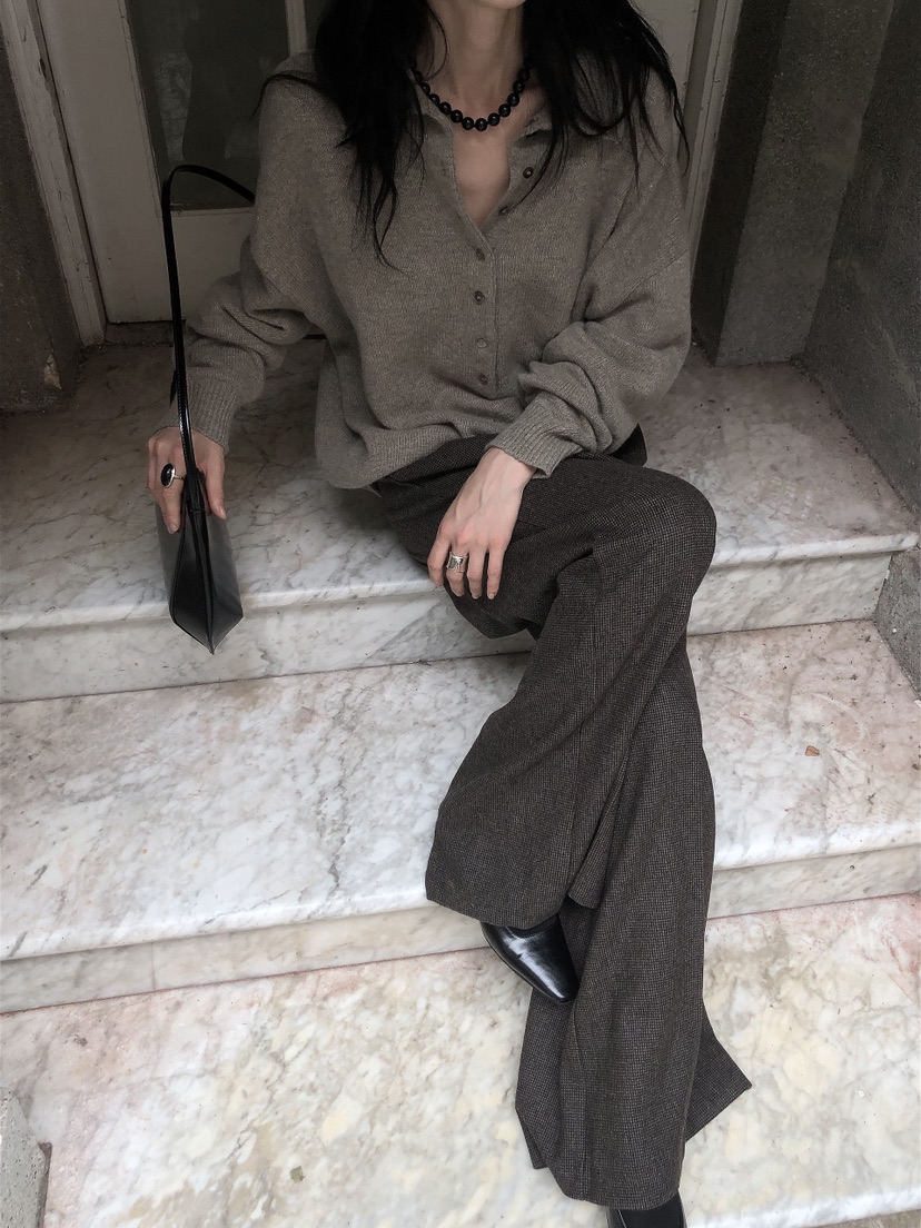 LE BUTTER韓國直郵女士新款推薦休閑人氣針織衫美利奴羊毛LE BUTTER針織衫