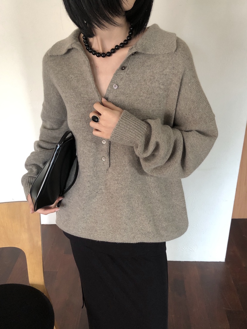 LE BUTTER韓國直郵女士新款推薦休閑人氣針織衫美利奴羊毛LE BUTTER針織衫